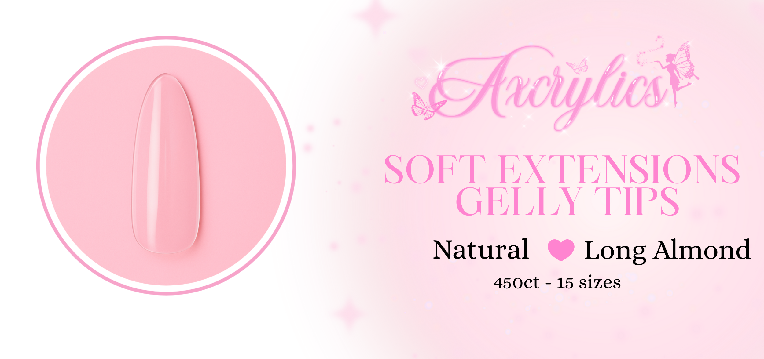 Soft Extensions Gelly Tips - Long Almond