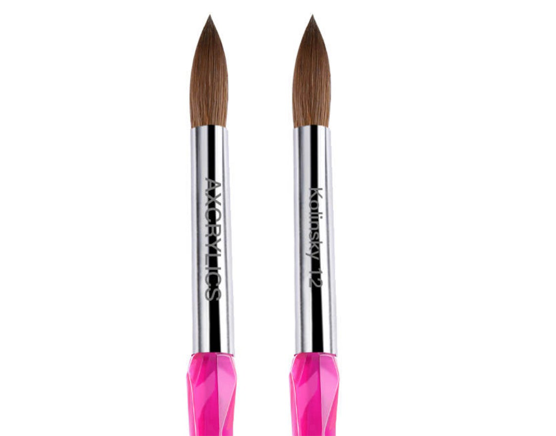 100% Kolinsky Crystal Acrylic Brushes