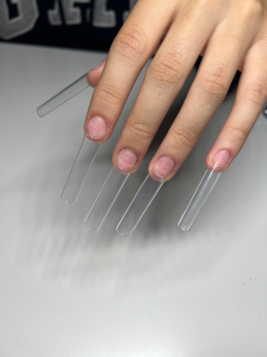 XXL Square Nail Tips No C Curve