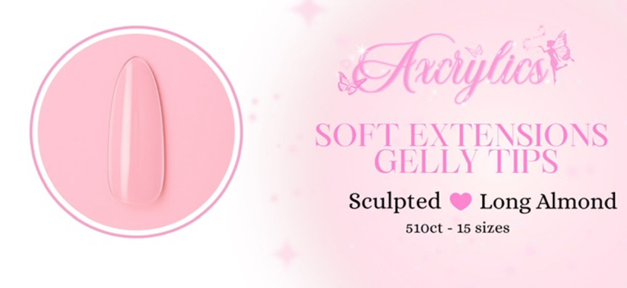 Soft Extensions Gelly Tips - Long Almond