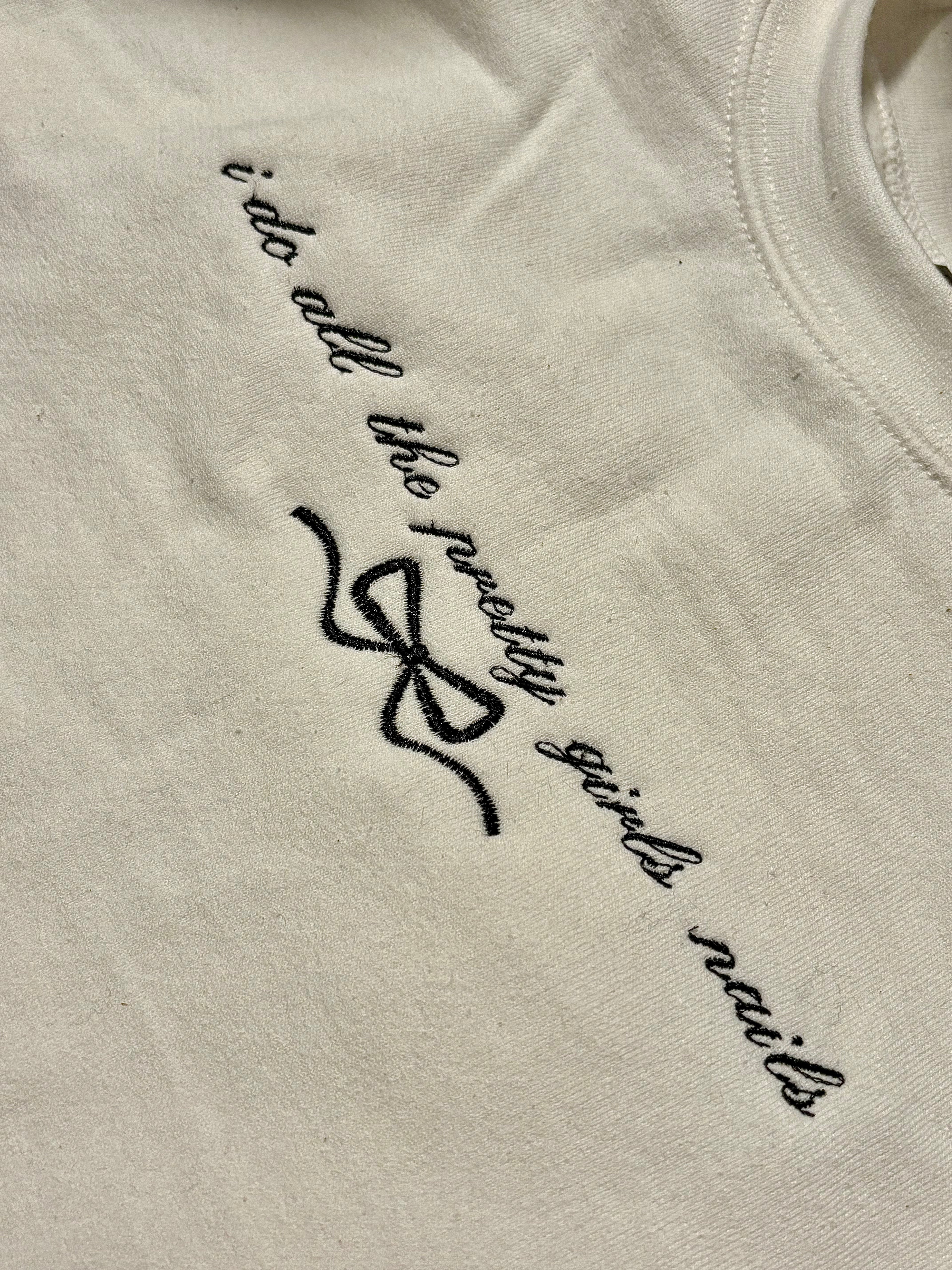 Pretty Girls Nails Crew Neck