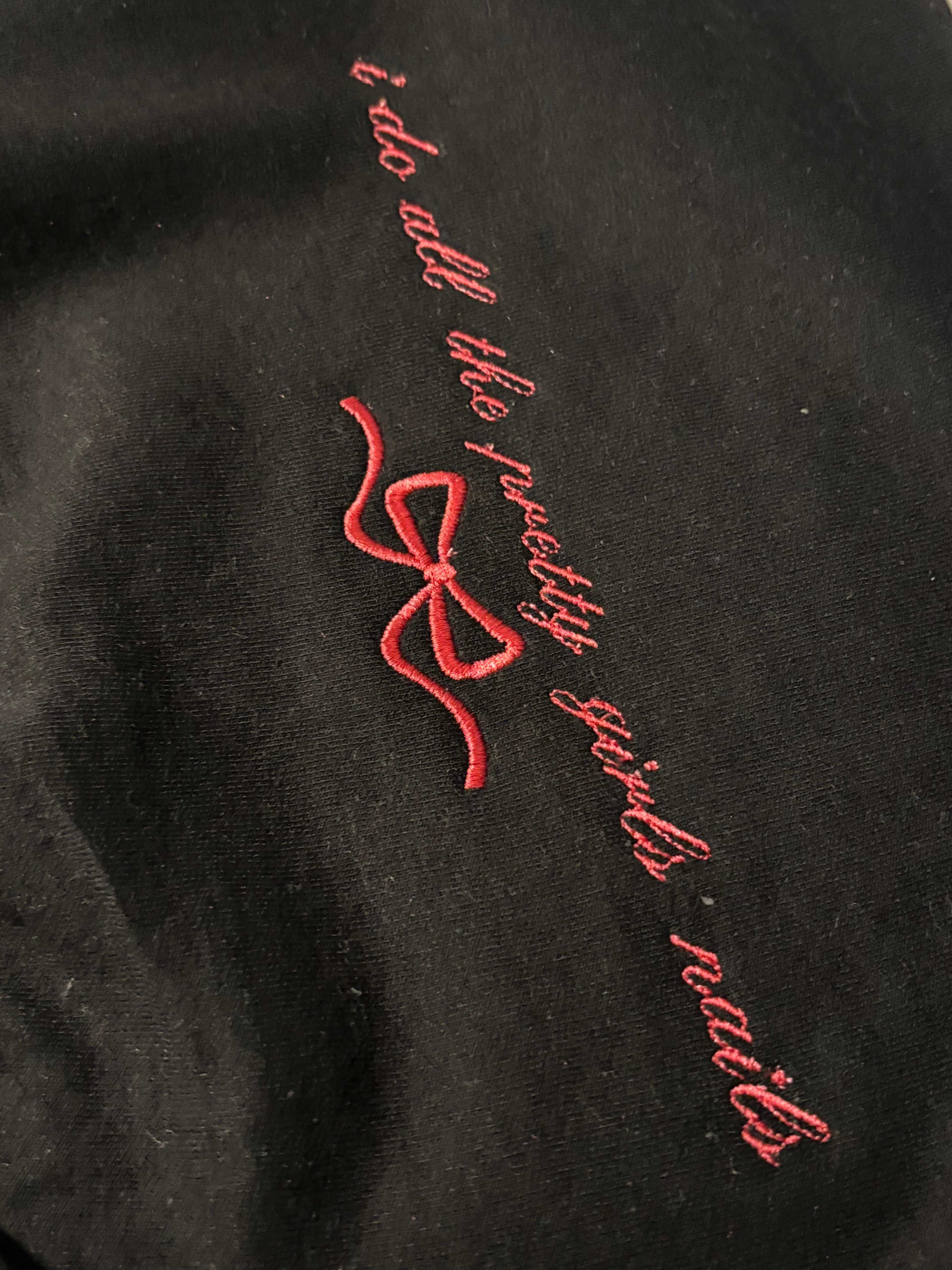 Pretty Girls Nails Crew Neck